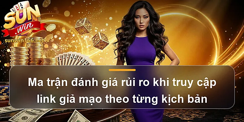 Ma trận đánh giá rủi ro khi truy cập link giả mạo theo từng kịch bản