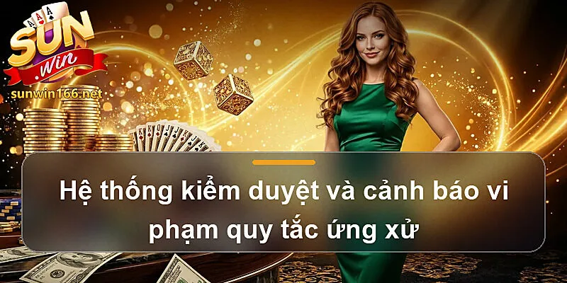 Hệ thống kiểm duyệt và cảnh báo vi phạm quy tắc ứng xử