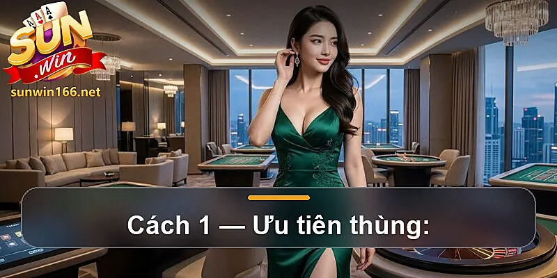Cách 1 — Ưu tiên thùng:
