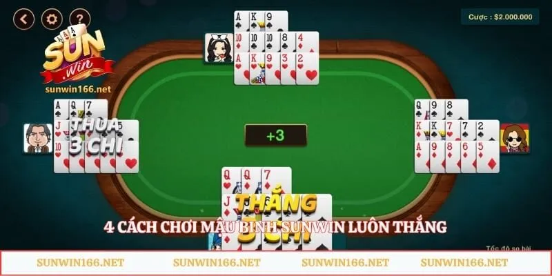4 cách chơi Mậu Binh Sunwin luôn thắng