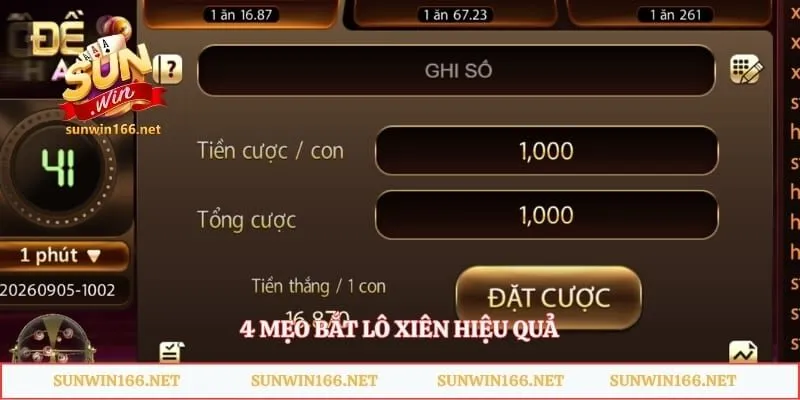 4 mẹo bắt lô xiên hiệu quả 