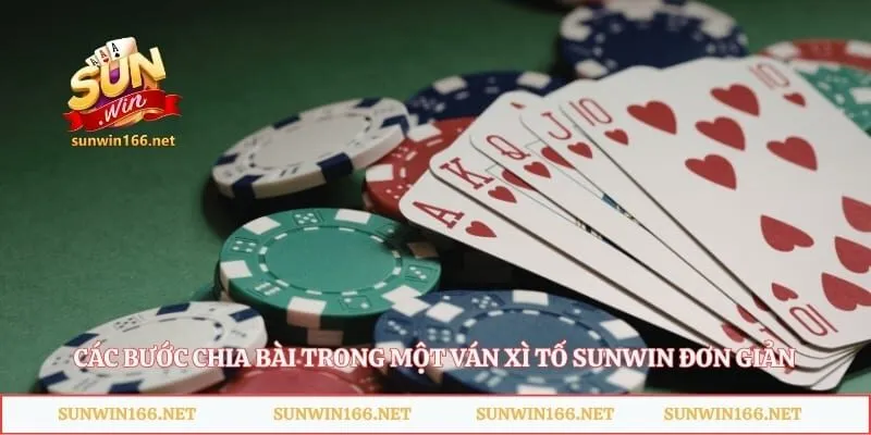 Xì Tố Sunwin - Giới Thiệu Mẹo Tố Bài Nhận Tiền Thưởng Lớn 2 Các bước chia bài trong một ván xì tố Sunwin đơn giản