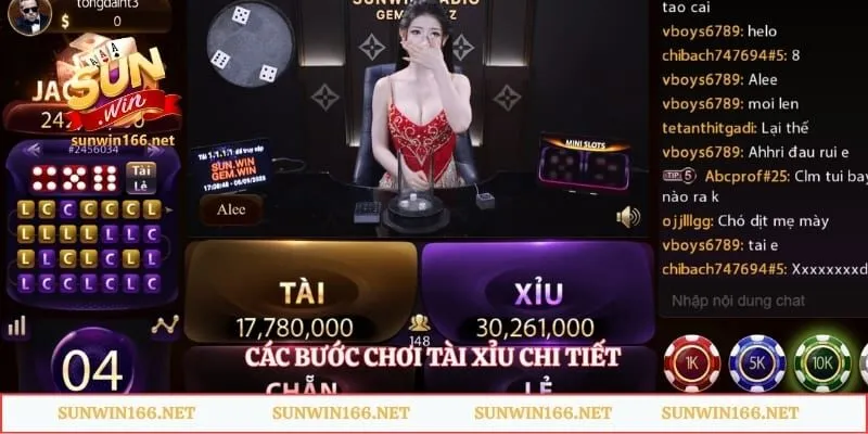 Các bước chơi tài xỉu chi tiết
