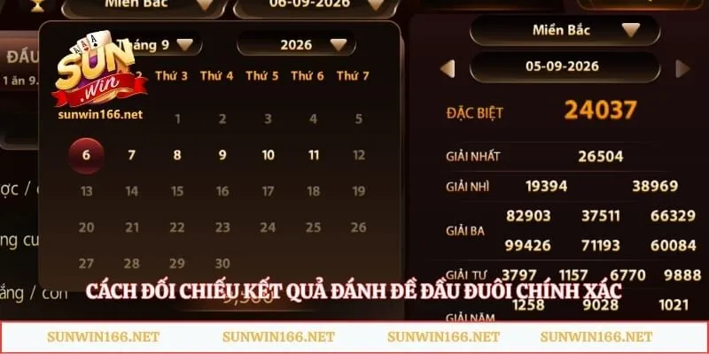 Cách đối chiếu kết quả đánh đề đầu đuôi chính xác