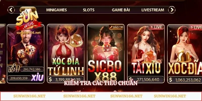 Link Vào Sunwin - Truy Cập Nhanh Với Đường Dẫn Chính Thức 4 Kiểm tra các tiêu chuẩn