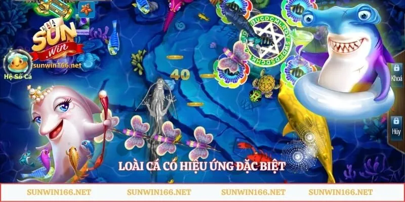 Bắn Cá Godzilla Sunwin – Săn Quái Vật Biển Cực Cuốn 4 Loài cá có hiệu ứng đặc biệt