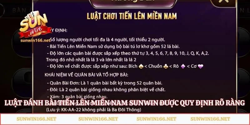Tiến Lên Miền Nam Sunwin - Bí Mật Mẹo Từ Cao Thủ Dễ Thắng 2 Luật đánh bài Tiến lên miền Nam Sunwin được quy định rõ ràng
