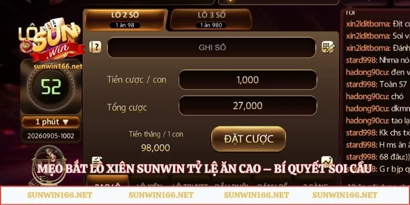Mẹo Bắt Lô Xiên Sunwin Tỷ Lệ Ăn Cao – Bí Quyết Soi Cầu