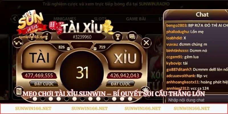 Mẹo Chơi Tài Xỉu Sunwin – Bí Quyết Soi Cầu Thắng Lớn