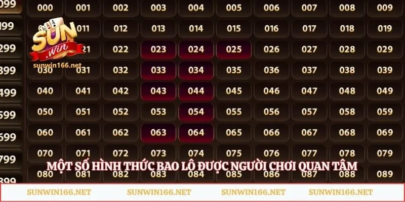 Một số hình thức bao lô được người chơi quan tâm