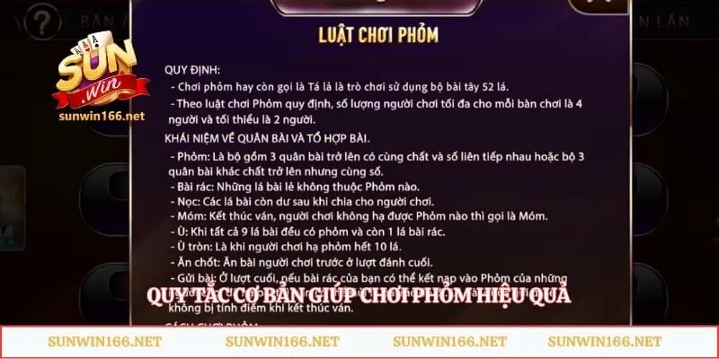 Quy tắc cơ bản giúp chơi Phỏm hiệu quả