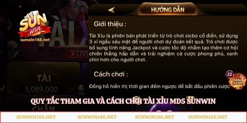 Tài Xỉu MD5 Sunwin – Sảnh Cược Đổi Thưởng Minh Bạch Đỉnh Cao 3 Quy tắc tham gia và cách chơi tài xỉu MD5 Sunwin