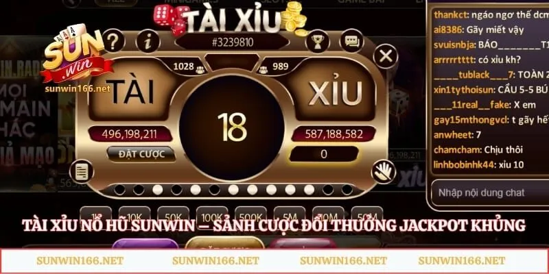 Tài Xỉu Nổ Hũ Sunwin – Sảnh Cược Đổi Thưởng Jackpot Khủng